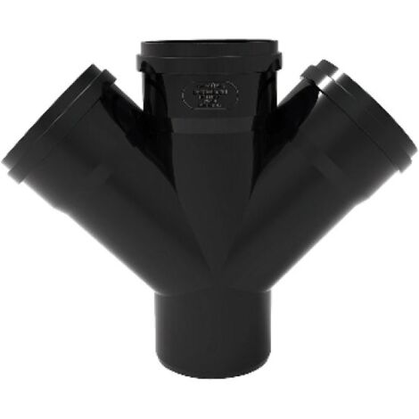 DERIVAZIONE TRIPLA PHONO BLACK Diam. 100/50/50