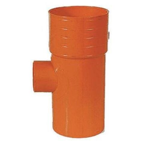 DERIVAZIONI  87°  RIDOTTE IN PVC ROSSO Diam. 125 x 50