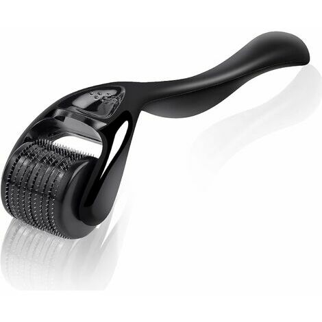 Derma Roller, 0.5 mm Dermaroller Visage, Roller Micro Aiguille pour Stimule Repousse Cheveux/Pousse Barbe, Réduit la Perte de Cheveux,Visage Soin de la Peau, Anti-rides, Anti-age