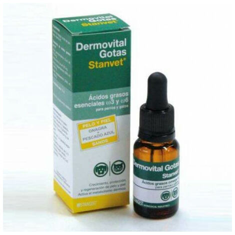 Dermovital Grotas Grotas Stanvet Omega 3 Omega 6 fÐ©r Hunde und Katzen - 15 ml