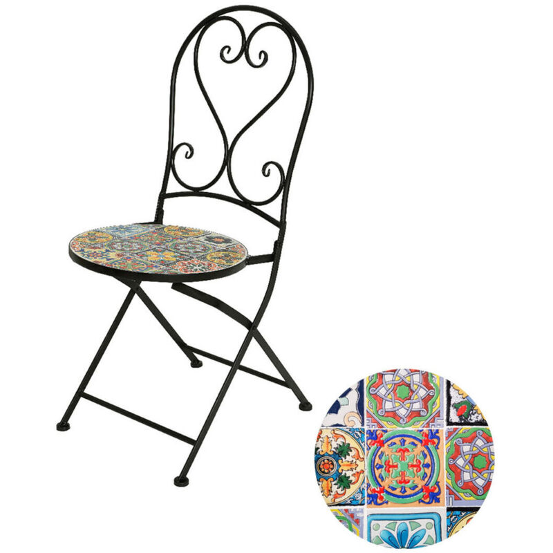 Chaise en mosaïque modèle praga pour l'extérieur