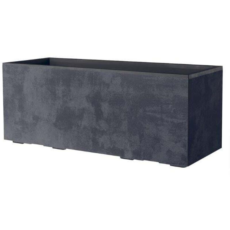 Pflanzkasten Millennium Kunststoff 99 Cm Anthrazit Mit Ablauflöchern Blumentopf - Deroma
