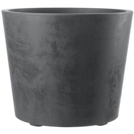 Deroma Pflanztopf Millennium mit Rollen Ø 59 cm Anthrazit Blumentopf