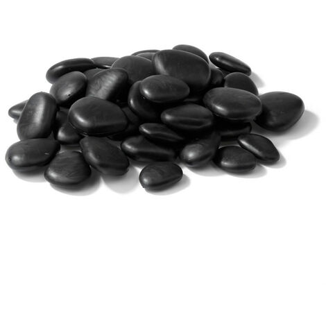 DEROMA Sachet de galets de surfacage piccoli Save R nero - Coloris noir - 25cm