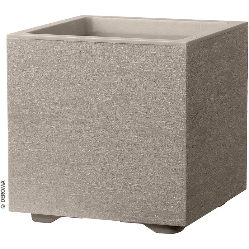 Vase gravity cube 25X25X25 gris clair