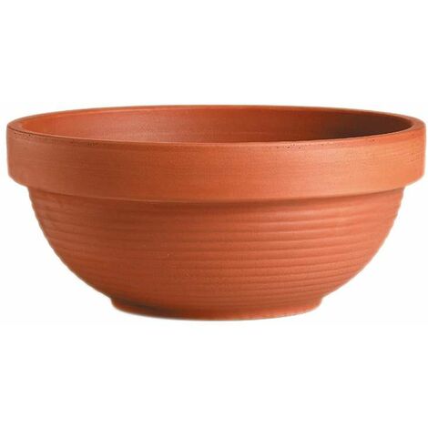 Deroma Vaso Terracotta Cotto - Rotondo 23 cm