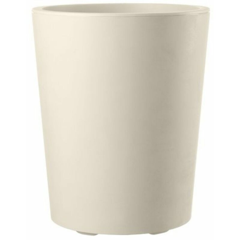 Deroma - Vase rond Millennium h 53 Perle blanche