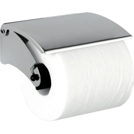 Meuble WC ACACIA réserve et dérouleur papier toilette gris anthracite H  75cm - Centrakor