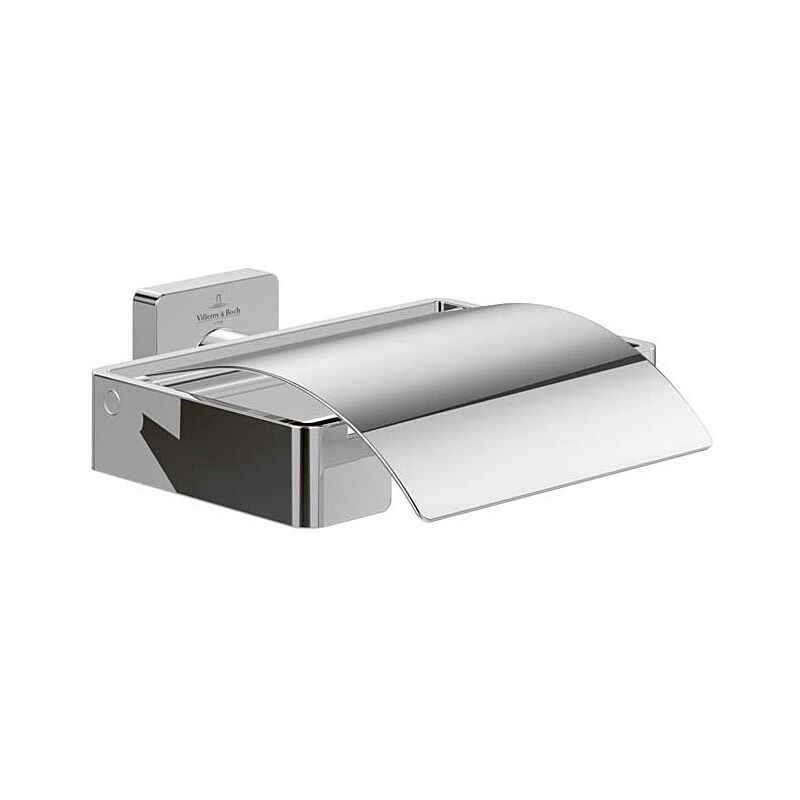 Villeroy&boch - Villeroy und Boch Porte-papier hygiénique Elements Striking TVA15201300061 131x45x115mm, avec couvercle, chromé