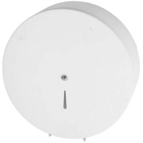 Dérouleur de papier WC en époxy blanc mat rond 220mm - AKW - 23614WH