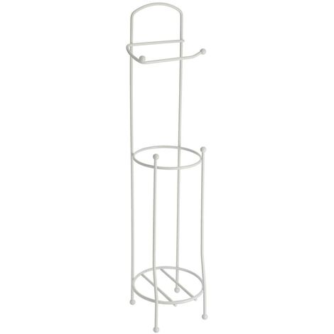 Derouleur et reserve papier wc metal - blanc - Tendance