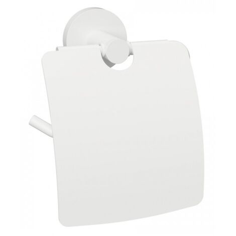 Dérouleur papier toilette WHITE en laiton blanc 14 cm-14 --