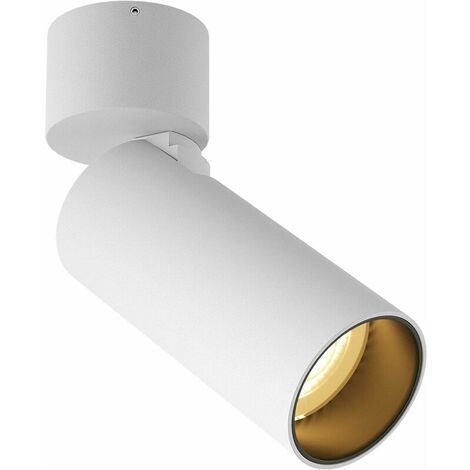 Derrui LED Spots de Plafond,7W 3000K ,CRI 90,Pas de scintillement,Peut être vertical à 90 ° et 350 °,Spot Orientable,Luminaire Intérieur pour Chambre Salon Cuisine Couloir