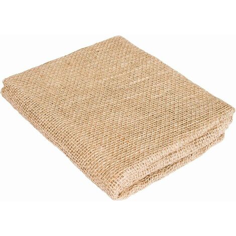 Derrui Toile de Jute en Fibre Natur 100 x 200 cm, env. 230 g/m², pour la maison et le jardin couleur natur
