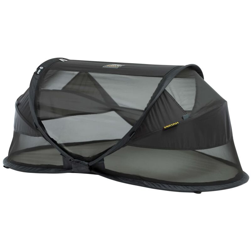

DERYAN Cuna de viaje desplegable Baby Luxe con mosquitera negra - Negro