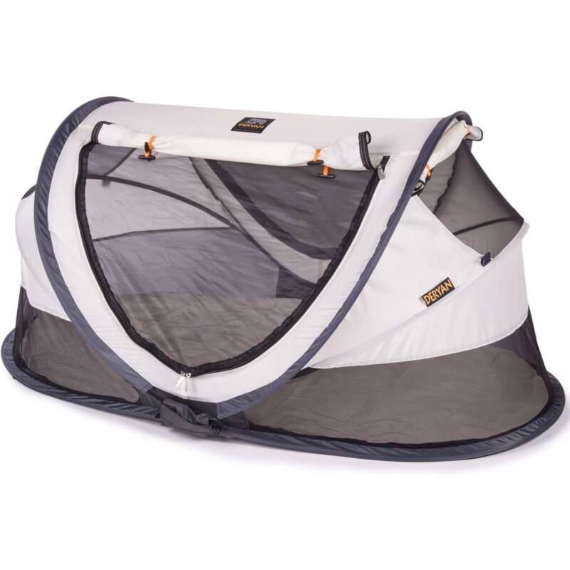 

DERYAN Cuna de viaje desplegable Peuter Luxe con mosquitera crema - Crema