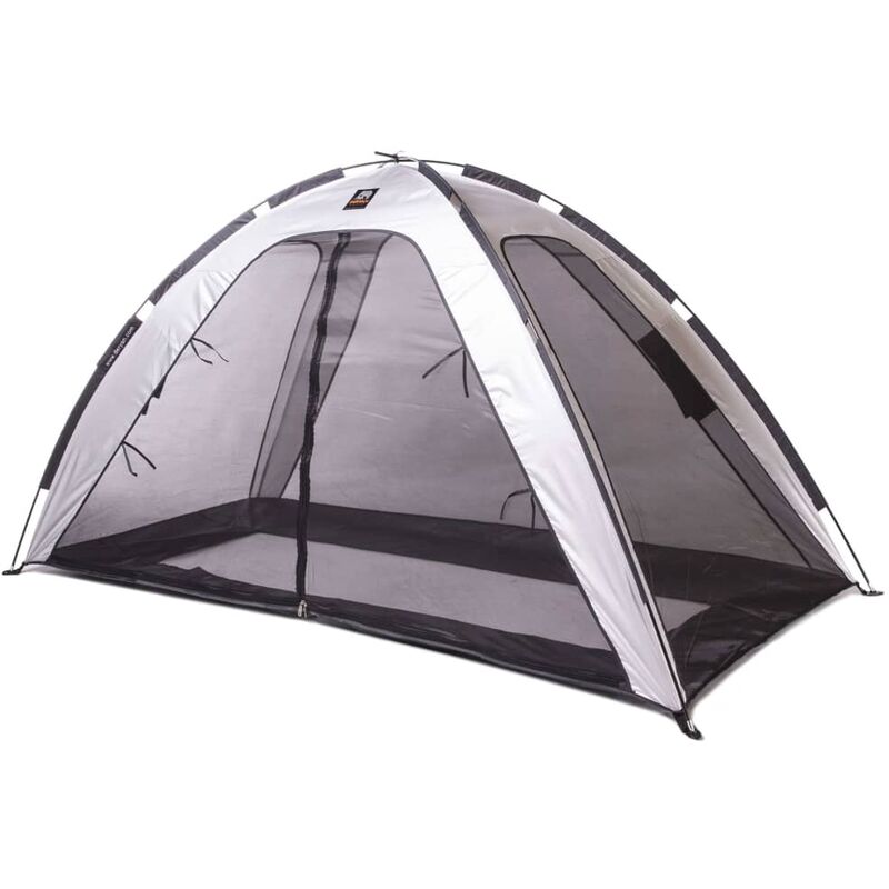 

Mosquitera para cama tienda campaña plateada 200x90x110 cm - Deryan