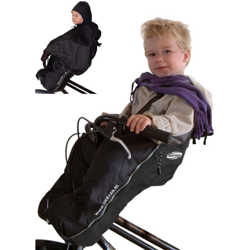 

Saco de bebé Bike-a-way negro - Negro - Deryan
