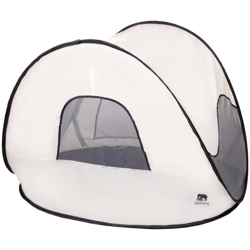 

Tienda de playa desplegable con mosquitera crema 120x90x80 cm - Crema - Deryan