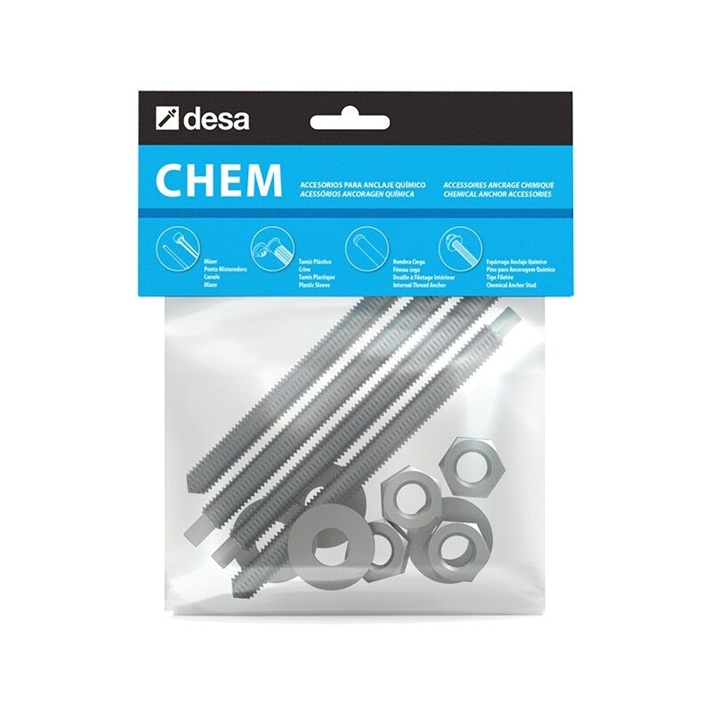 Blister de boulons d'ancrage chimiques Dimensions : M12X120