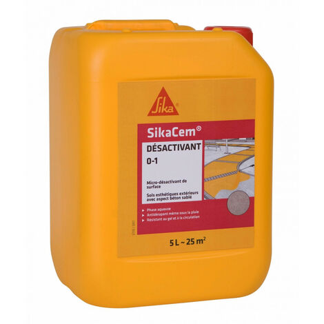 Désactivant De Surface (0-1Mm) Longue Durée En Phase Aqueuse Sikacem Desactivant 0-1