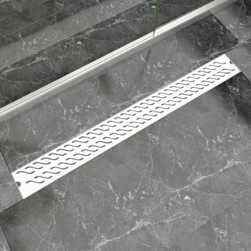 

Desagüe lineal de ducha ondas 1030x140 mm acero inoxidable