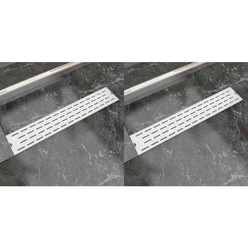 

Happyshopping - Desague ducha lineal 2 uds linea 630x140 mm acero inoxidable