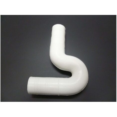 Desague Evacuacion  Fregadero 35X35Mm Flexible Universal Sin Horquilla Goma Blanco S M