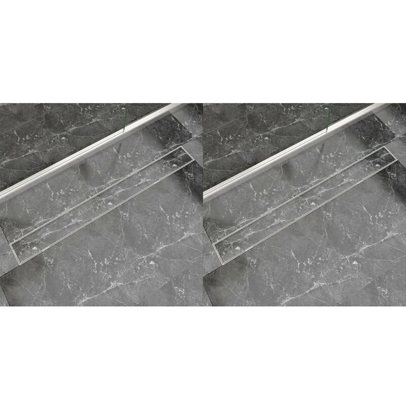 

Desague lineal de ducha 2 piezas 1030x140 mm acero inoxidable