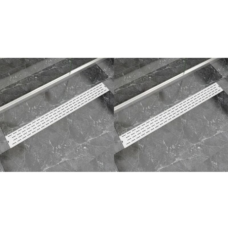 

Desague lineal de ducha 2 piezas 1030x140 mm acero inoxidable
