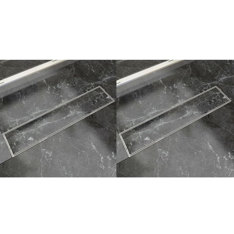 

Desague lineal de ducha 2 piezas 530x140 mm acero inoxidable
