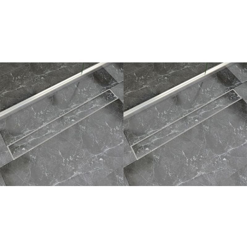 

Desague lineal de ducha 2 piezas 930x140 mm acero inoxidable
