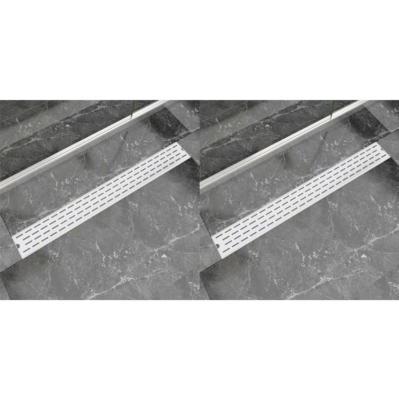 

Desague lineal de ducha 2 piezas 930x140 mm acero inoxidable