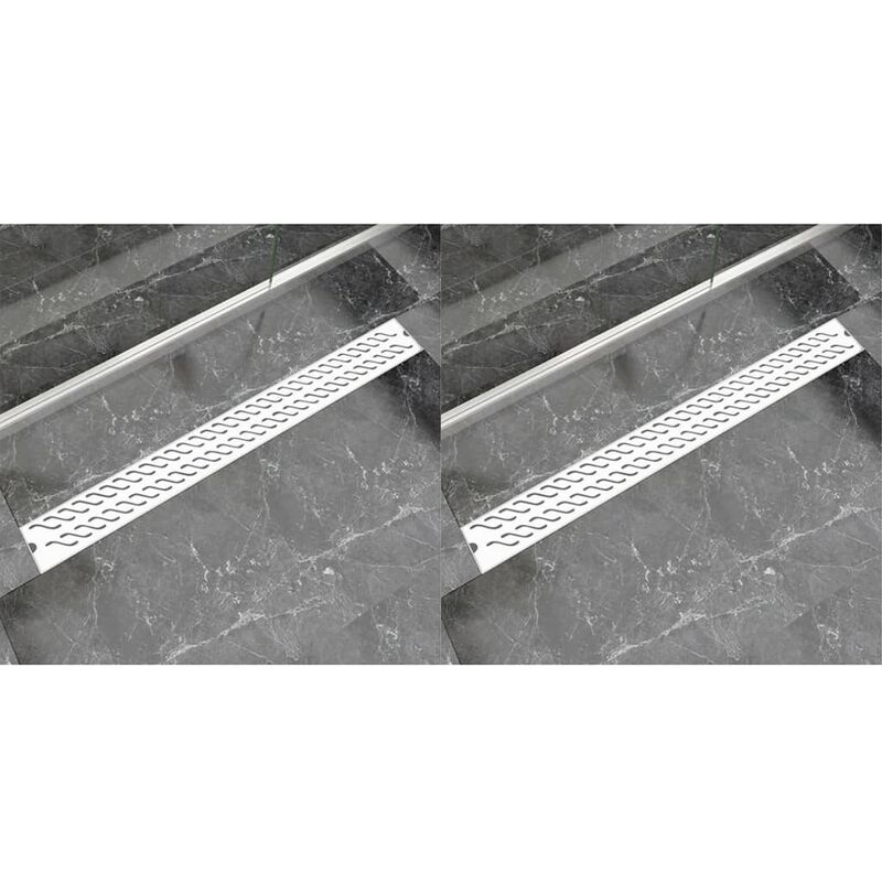 

Desague lineal ducha 2 pzs curvas 1030x140 mm acero inoxidable