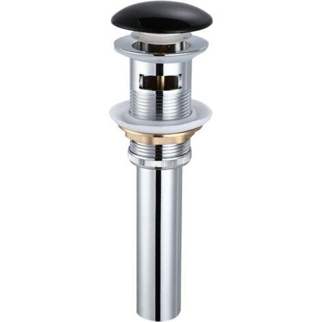 Desagüe de bañera, desagüe con rebosadero, latón, desagüe de lavabo, desagüe de lavabo con botón, desagüe de baño, desagüe de lavabo con rebosadero