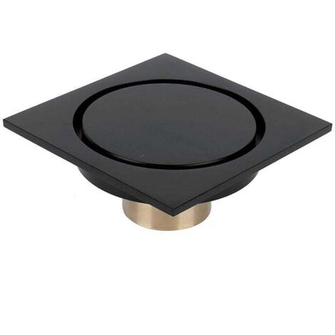 Desagüe de ducha cuadrado de 10 cm con tapa extraíble, redondo, para baño, cocina y hotel.