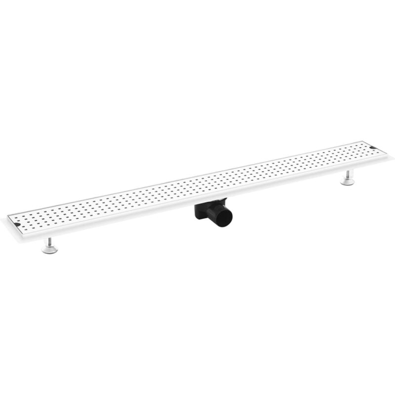 

vidaXL Desagüe de ducha de puntos acero inoxidable 103x14 cm