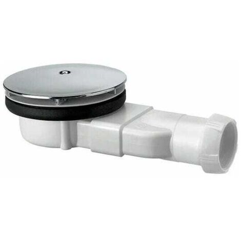 Desagüe de ducha extraplano con cúpula de ABS, 30720138, blanco