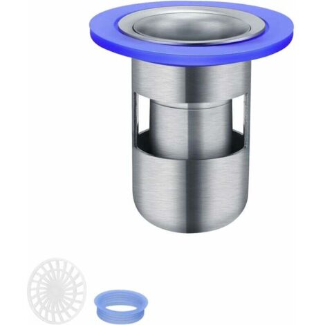 Desagüe de ducha, tapón antiolor, rejilla de ducha de acero inoxidable 304, filtro de pelo para ducha con doble sellado, apto para baño y cocina.
