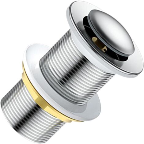 Desagüe de latón europeo Desagüe de latón funcional Fácil de instalar y usar Elegante tapón de lavabo de 62 mm Adecuado para lavabos Elegante accesorio de baño, grande