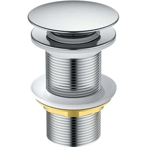 Desagüe de latón europeo, desagüe de latón funcional, fácil de instalar y usar, elegante tapón de lavabo de 62 mm, adecuado para lavabos, elegantes accesorios de baño, grande
