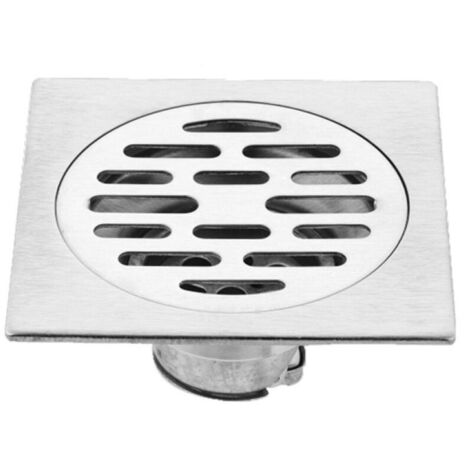 Desagüe de piso cuadrado de acero inoxidable grueso, antiolor, desagüe de ducha, adecuado para pisos de baños de hotel