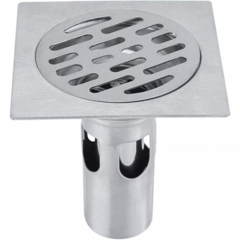 Desagüe de suelo de acero inoxidable grueso, desagüe cuadrado para bañera, para lavadora, inodoro, ducha, cabina, cocina