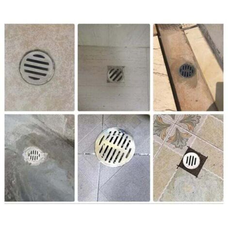 Desagüe de suelo redondo de acero inoxidable, rejilla, filtro antiobstrucción, balcón, patio, herramientas domésticas, desagüe de suelo de techo
