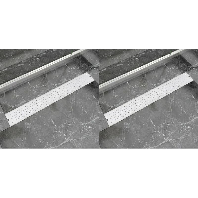 

Desagüe ducha lineal 2 uds burbuja 830x140 mm acero inoxidable