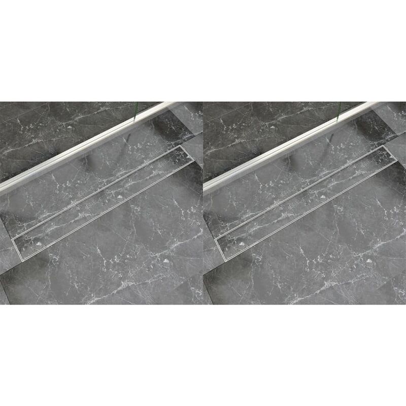 

Desagüe lineal de ducha 2 piezas 930x140 mm acero inoxidable