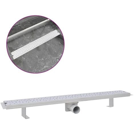 Desagüe lineal de ducha burbuja 830x140 mm acero inoxidable