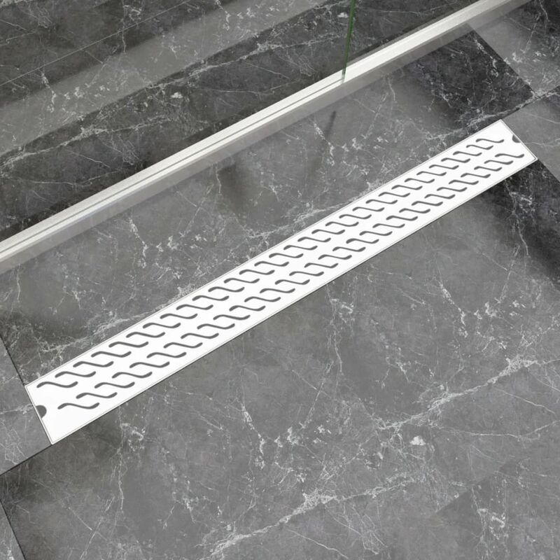 

Desagüe lineal de ducha ondas 1030x140 mm acero inoxidable