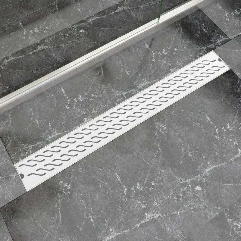 

Desagüe lineal de ducha ondas 930x140 mm acero inoxidable