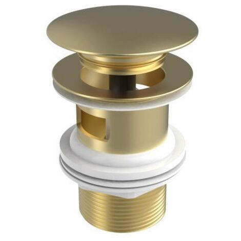 DESAGÜE UNIVERSAL TAPÓN DIÁMETRO 65 ORO CEPILLADO